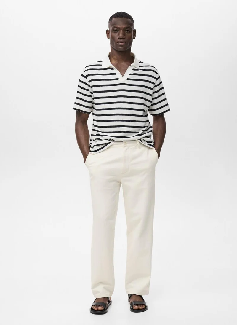 Mango Man  Regular-fit jeans made from a cotton-linen blend for Men | Best Price UAE
